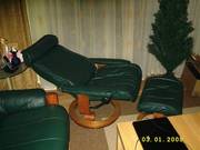 Stressless 3 seat sofa, 1 recliner,  1 footstool,  1 armchair